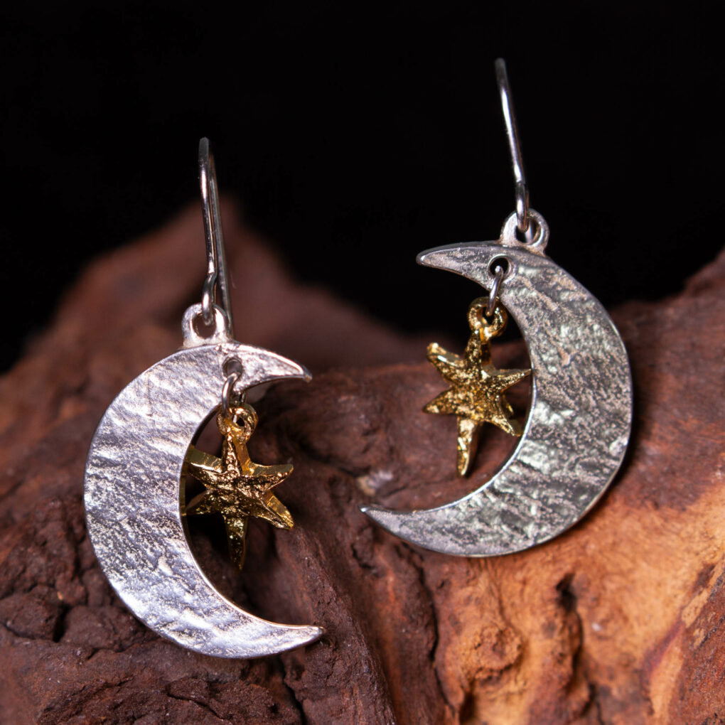 moon and stars earrings