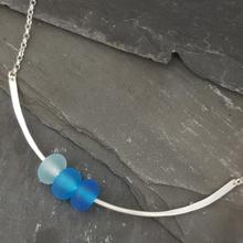 Glass Trio Necklace - Turquoise