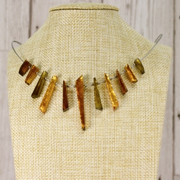 Icicle Necklace – Mustard