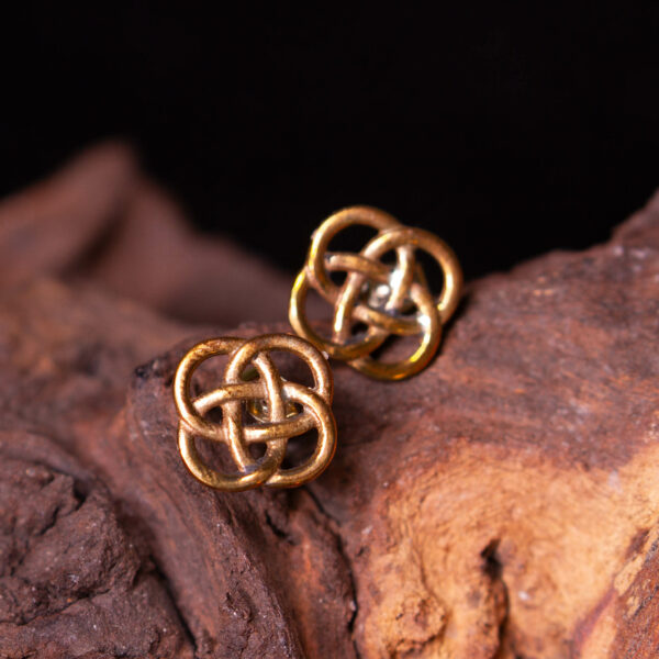 bronze stud earrings
