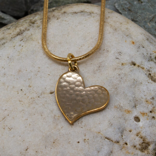 bronze heart pendant