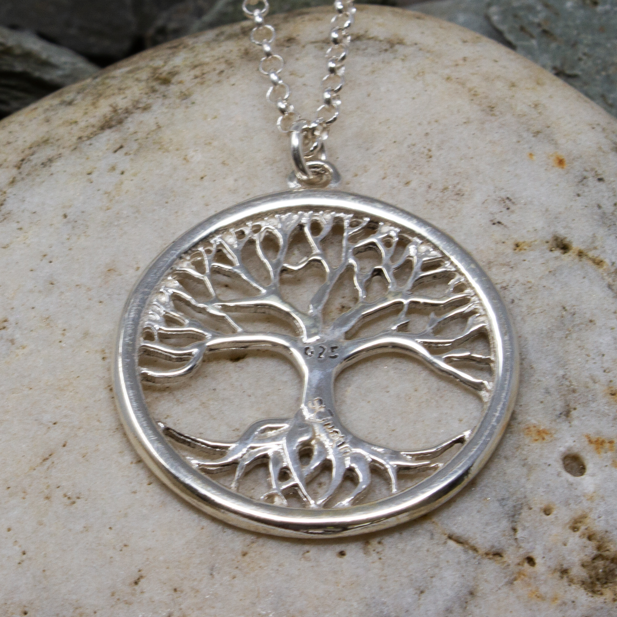 Tree of Life Necklace with Stones - Donj Jewellery
