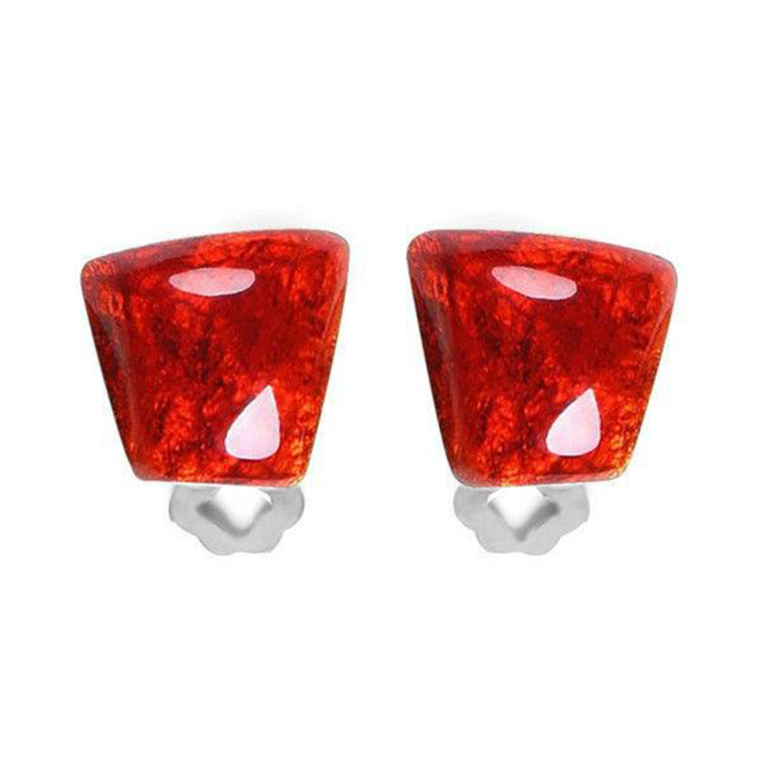 Cleopatra Clip-on Earrings Red