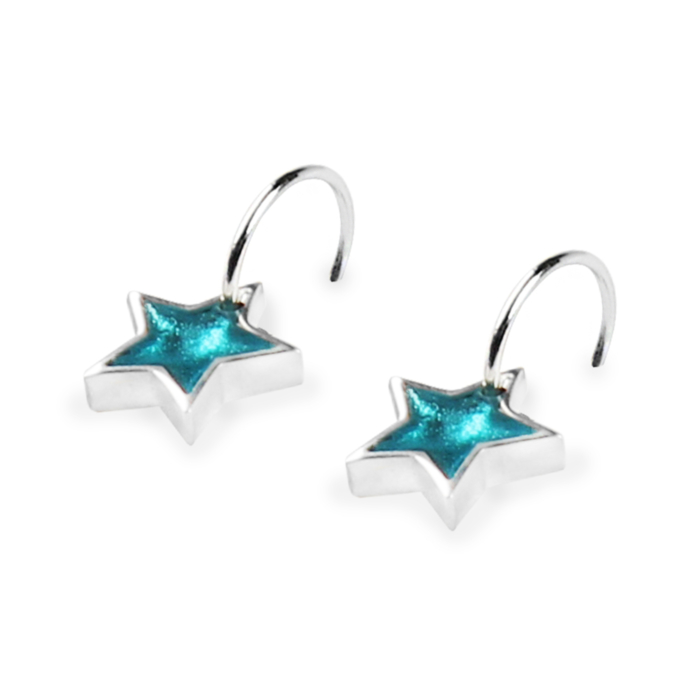 Star Earrings - Teal