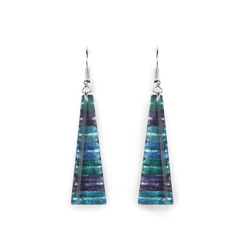 Fjord Triangles Striped Earrings