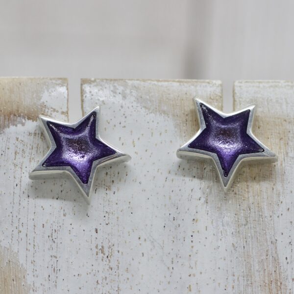 Star Stud Earrings - Lavender