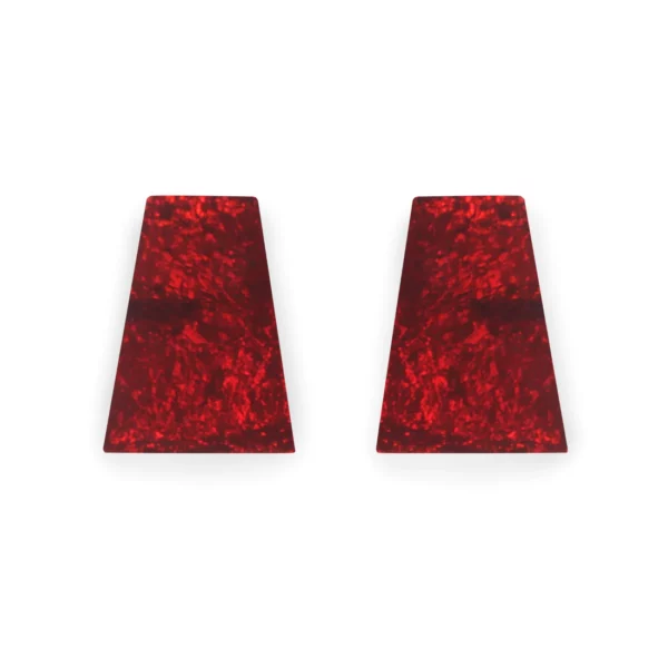 Aztec Stud Earrings - Red