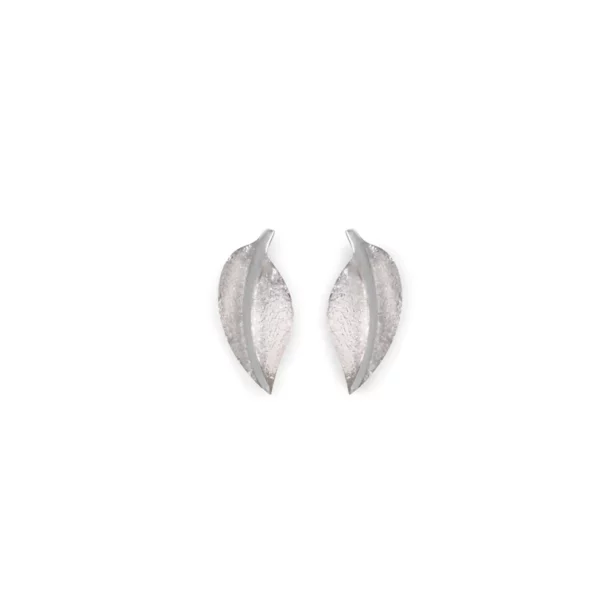 Leaf Studs - Silver